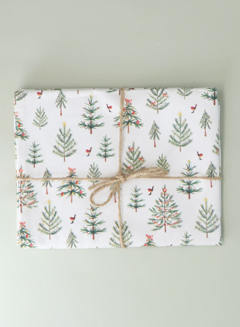 Scandi Trees Cotton Tea Towel