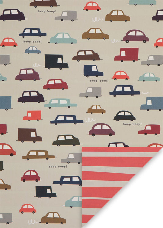 Single Sheet Gift WRAP CARS