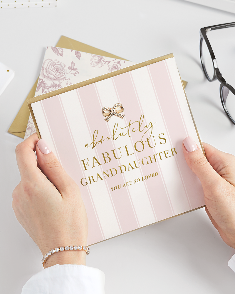 Absolutely Fabulous Granddaughter, Greetings Card
