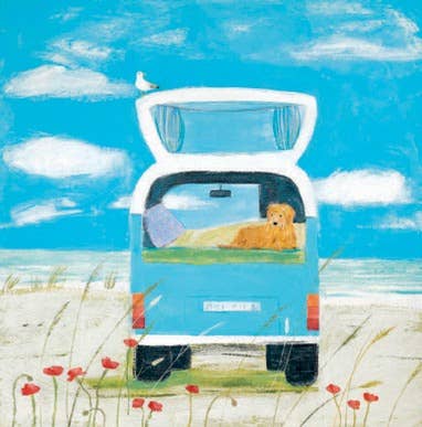 Everybody's Gone Surfing Art Greeting Card