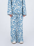 Brook Flower Printed Denim Jeans: M