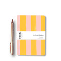 Mango & Peach (Stripes) A6 Pocket Lined Notebook