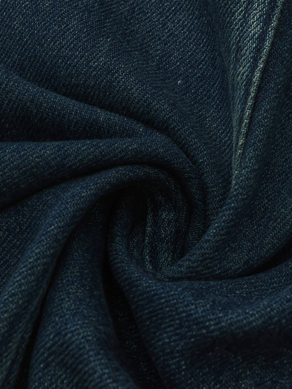Funnel Neck Denim Jacket: SteelBlue / UN