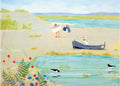 Wild Swimmers Art Greeting Card