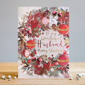Husband Wreath Christmas Card