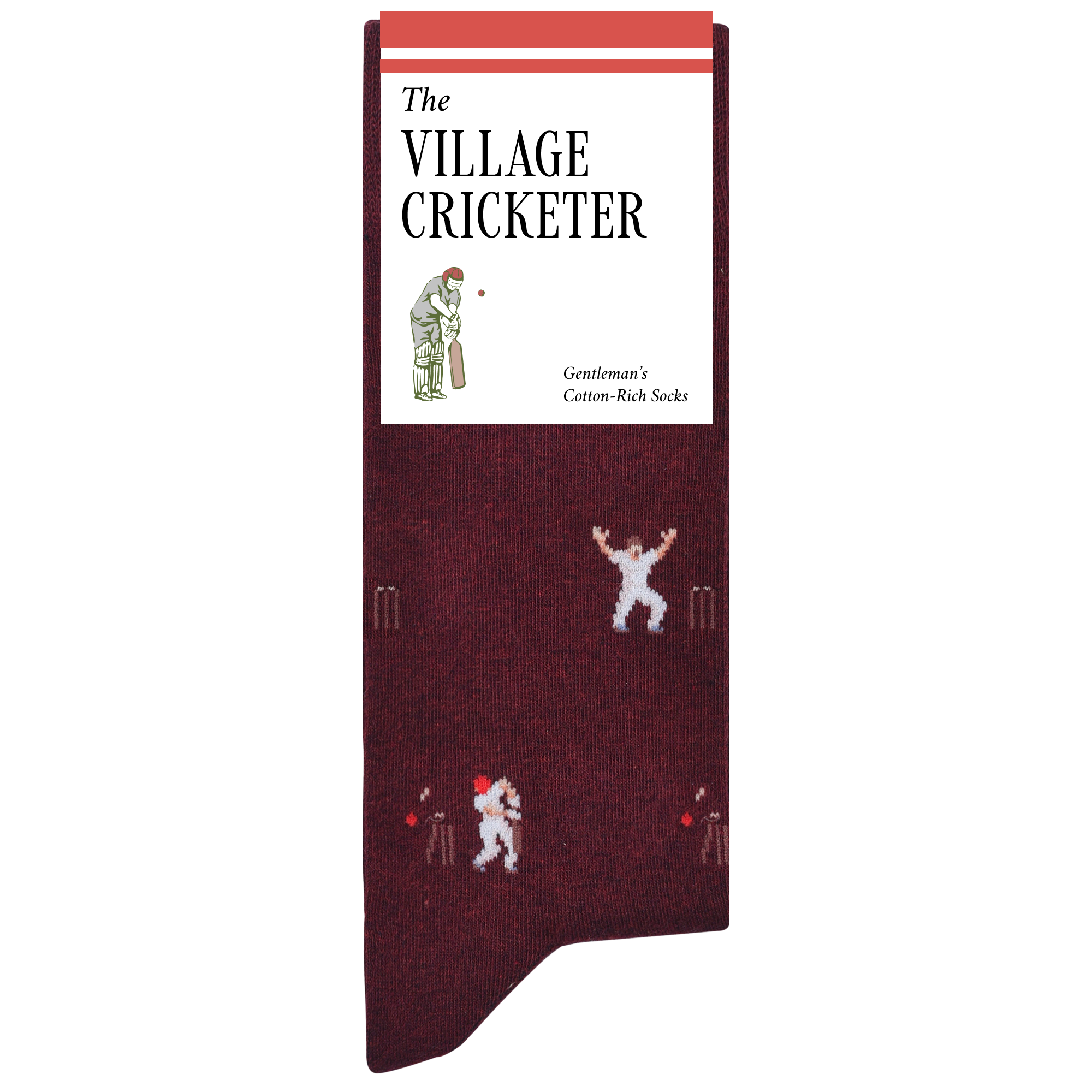 The Village Cricketer | Novelty Socks for Cricket Fans
