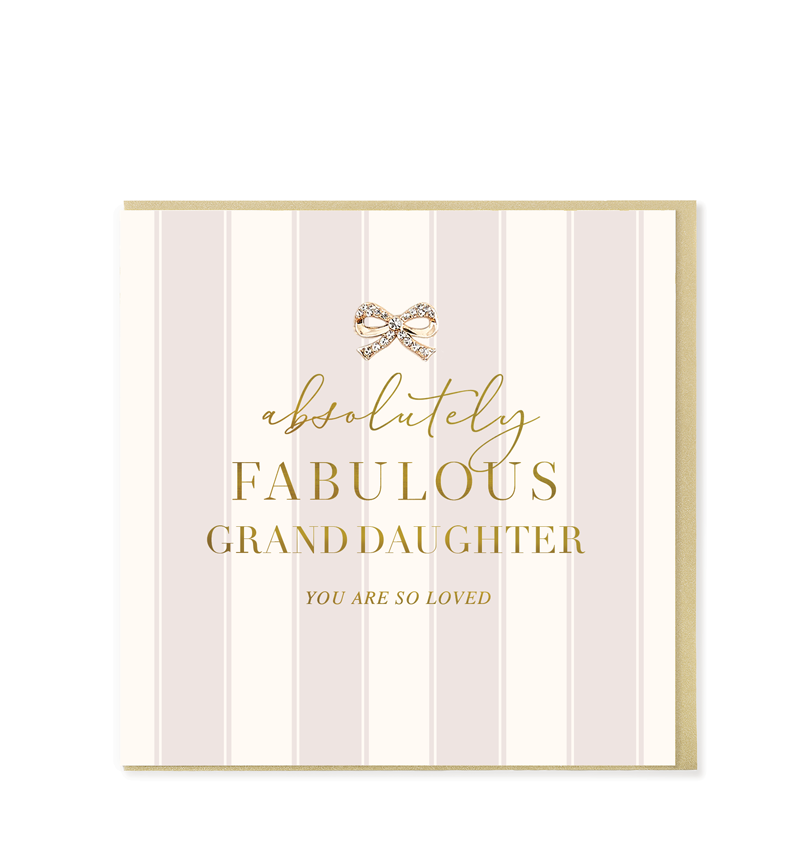 Absolutely Fabulous Granddaughter, Greetings Card