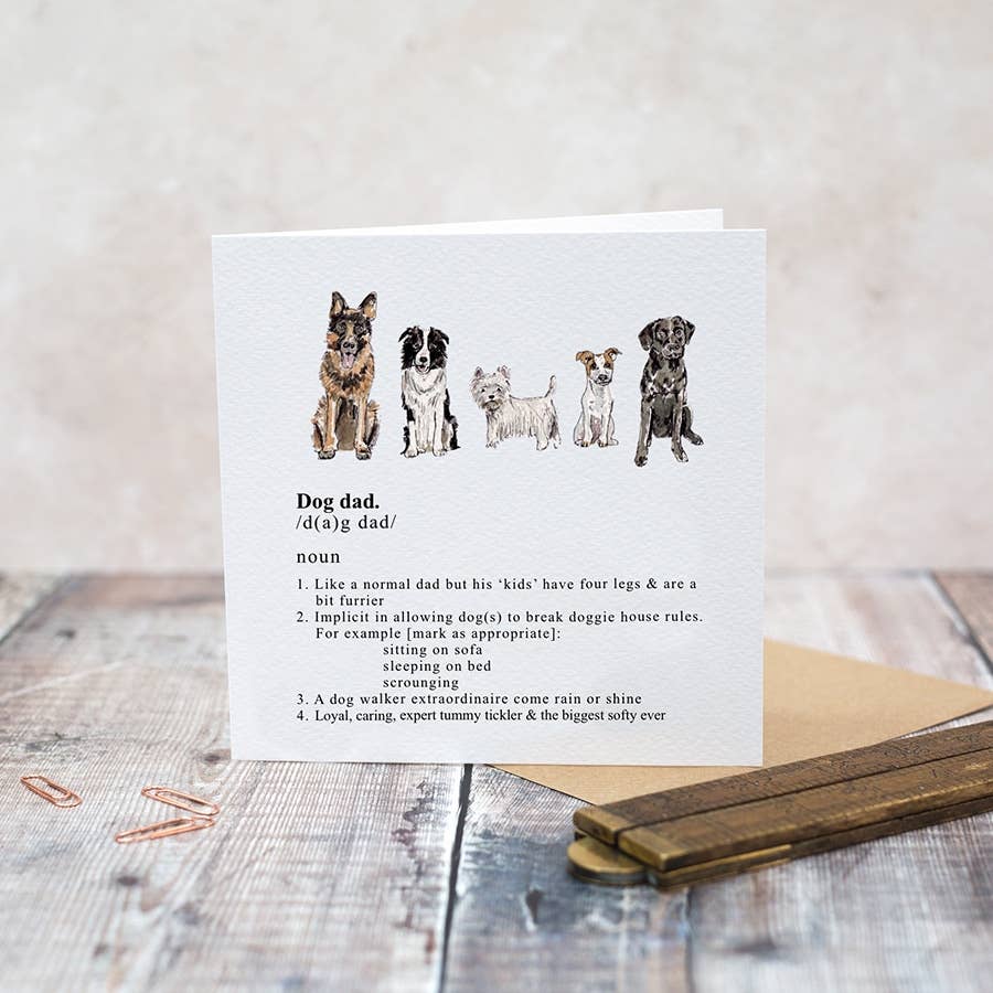 Dog Dad Card (Cello-Free)