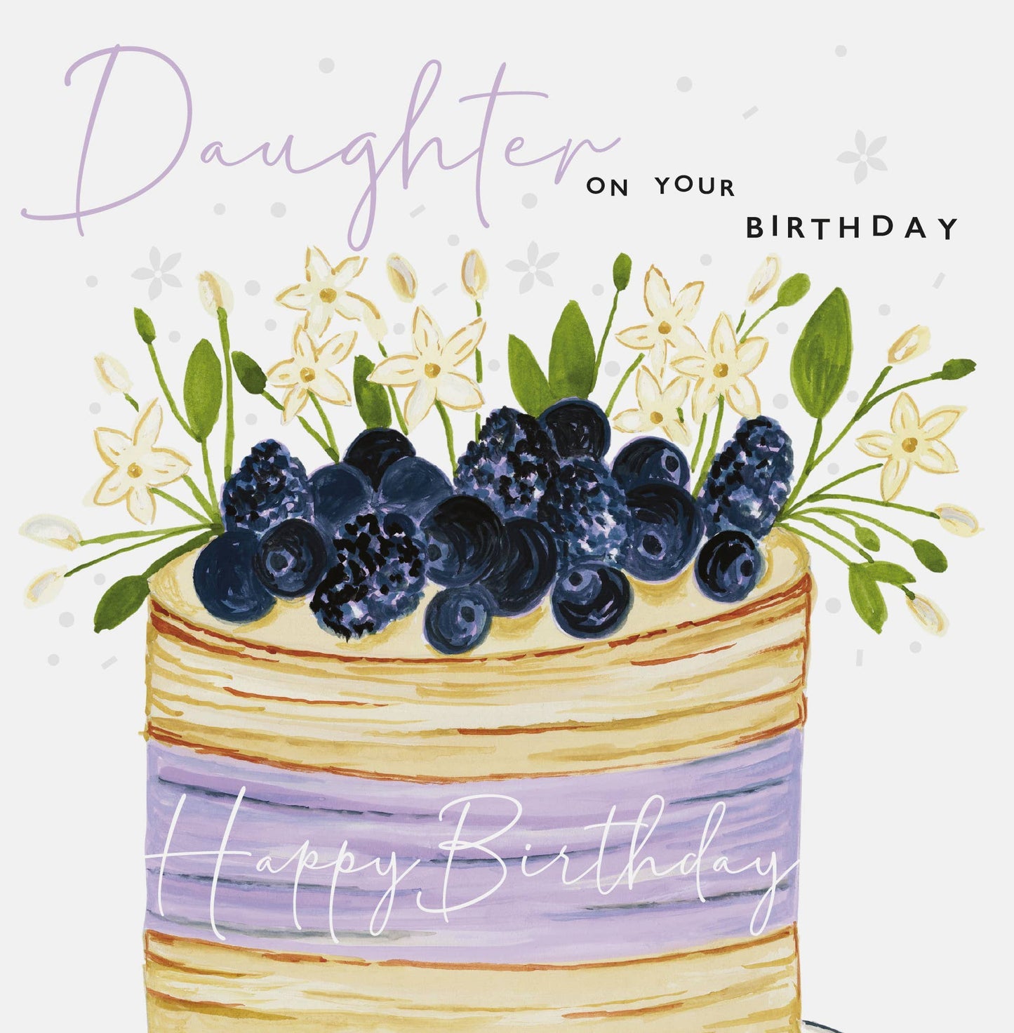 Large Birthday Cake Card For Daughter