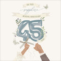 On your Sapphire Wedding Anniversary, 45 Years