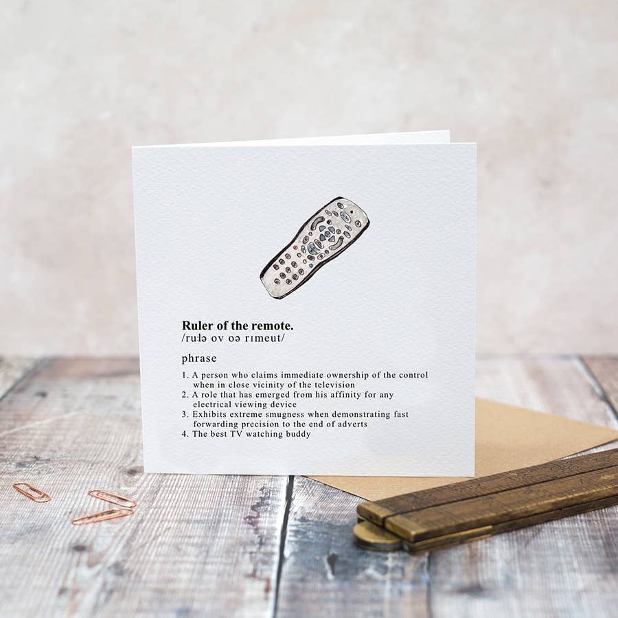 Ruler of the Remote Card (Cello-Free)