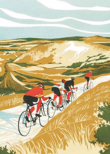 The White Horse Art Greeting Card