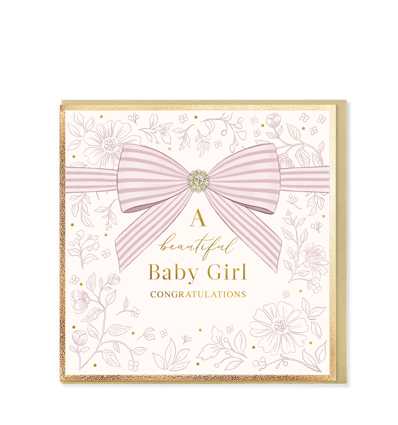 A Beautiful Baby Girl, Greetings Card