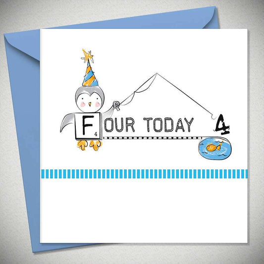 Age 4 FOUR TODAY - Penguin