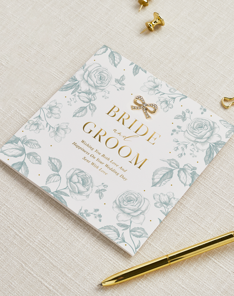 Bride And Groom, Love On Your Wedding Day, Greetings Card