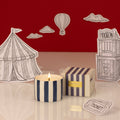 Carnival: Magician Navy Votive Candle - Oud & Leather