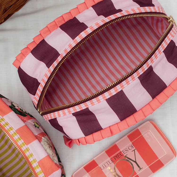 Joy Stripe Large Wash Bag