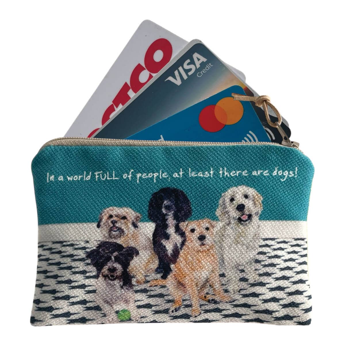 Funny Dogs Card Mini Purse