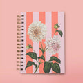 Joy Floral Stripe Spiral Bound A5 Notebook