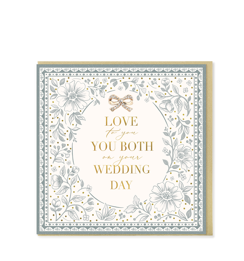 Love To You Both On Your Wedding Day, Greetings Card