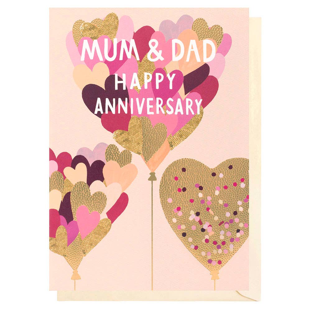 Mum & Dad Anniversary Hearts