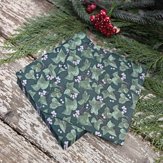 Ivy and white berries Paper Napkin, Pack/20