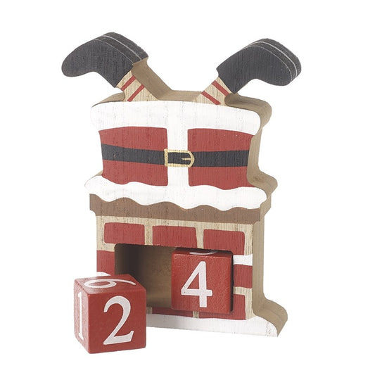 SANTA IN CHIMNEY ADVENT