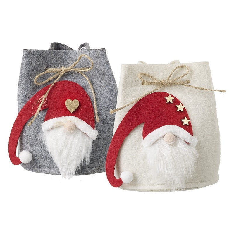FELT SANTA GIFT BAGS MIX