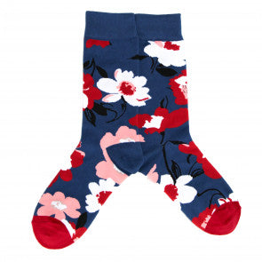 Blue Floral Socks