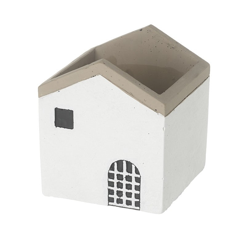 Cement House Pot