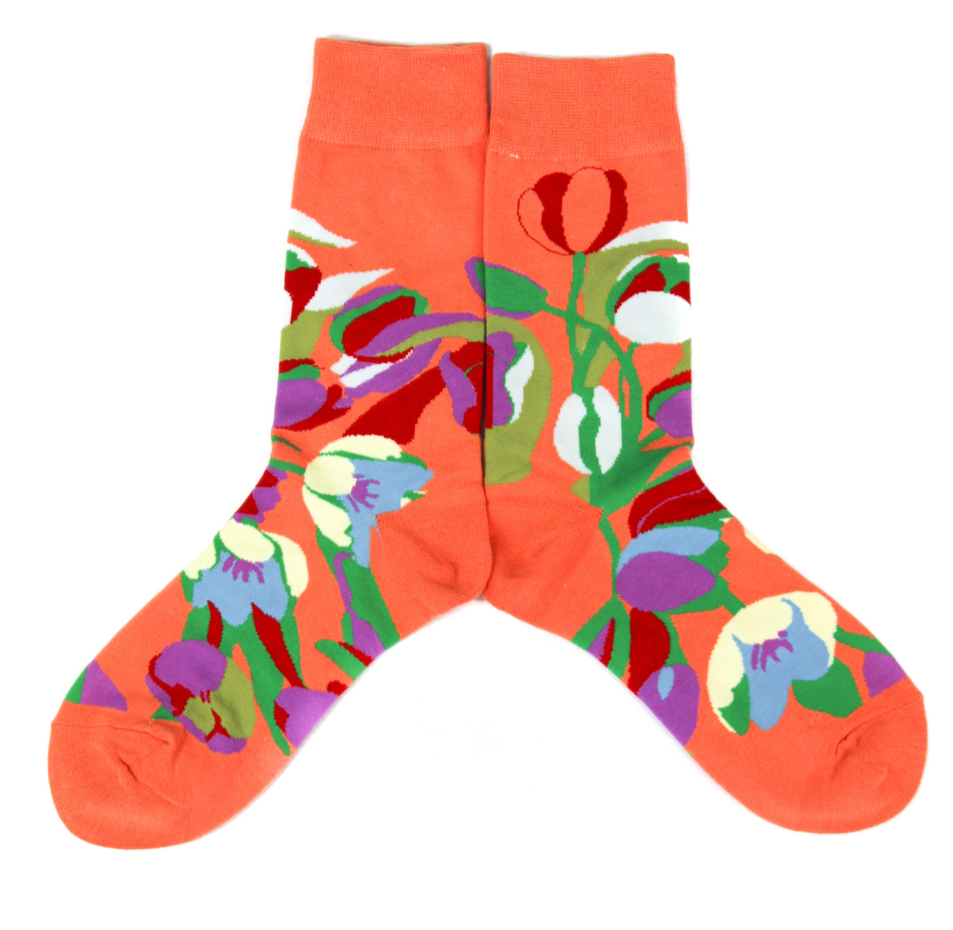 Peach Flower Socks