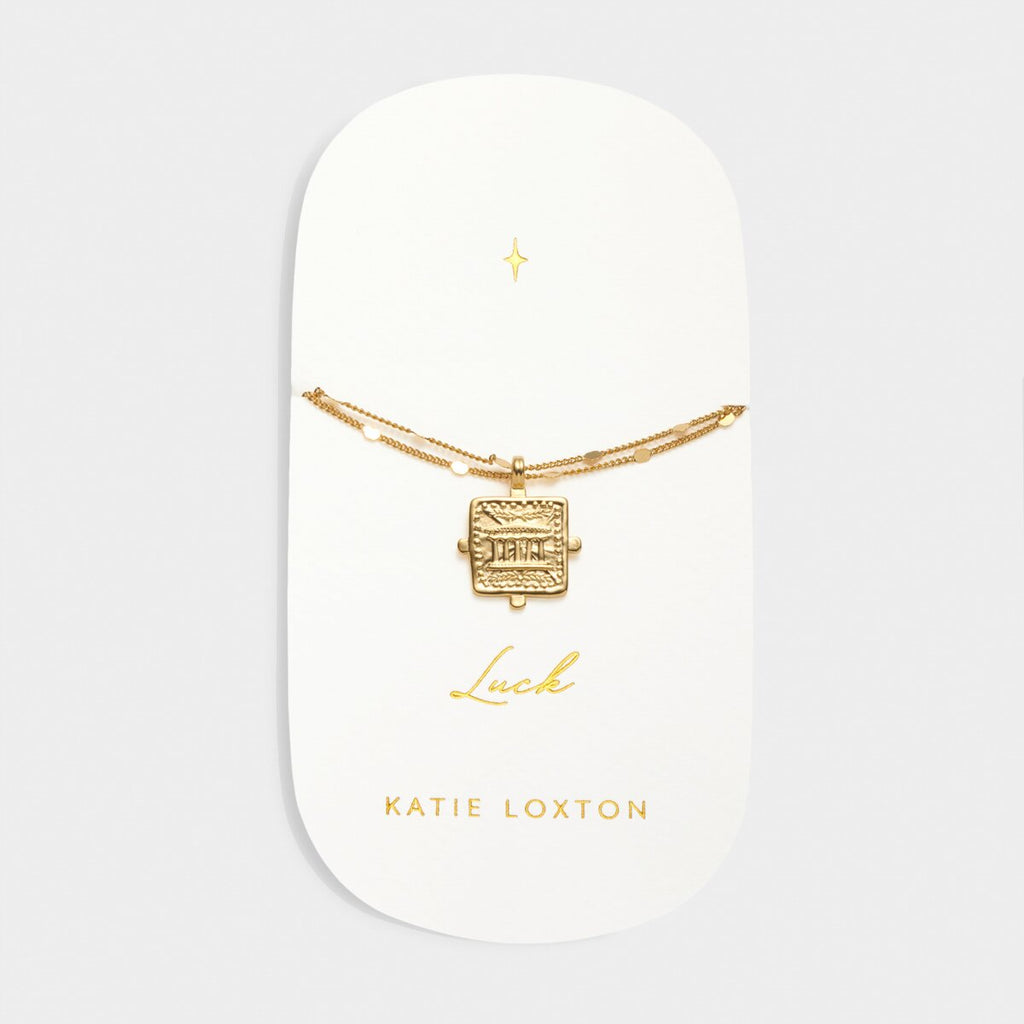 'Luck' Waterproof Gold Antique Coin Bracelet