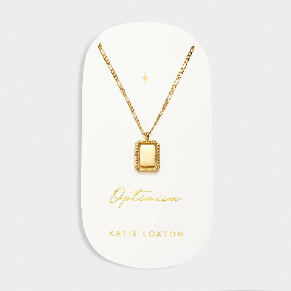 'Optimism' Waterproof Gold Spinning Amulet Necklace