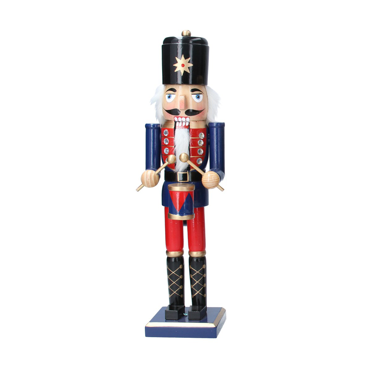 Coloured Nutcracker Wood Orn 37cm