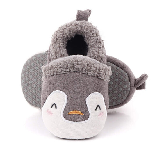 Penguin Slippers - 0-6 months