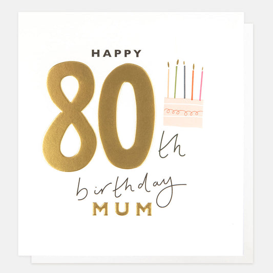 Happy 80th Birthday Mum Cake