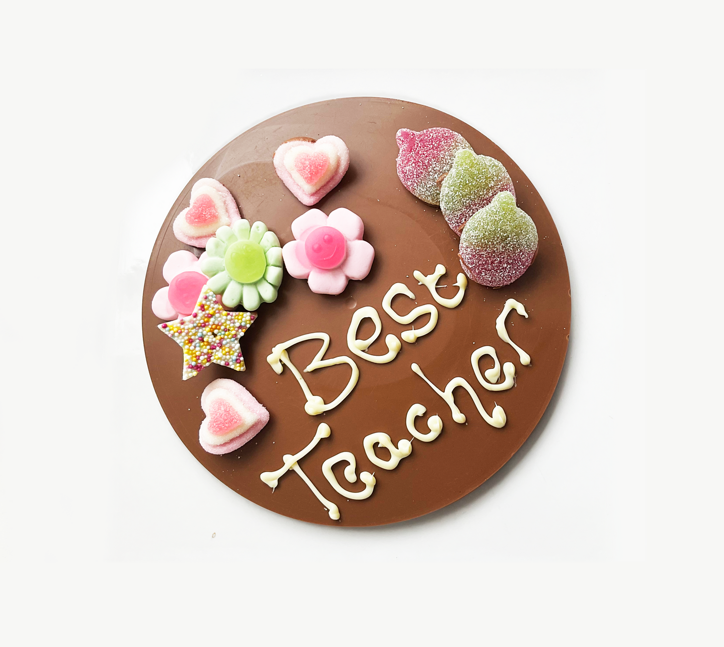 Giant Thank You Teacher Milk Chocolate Button