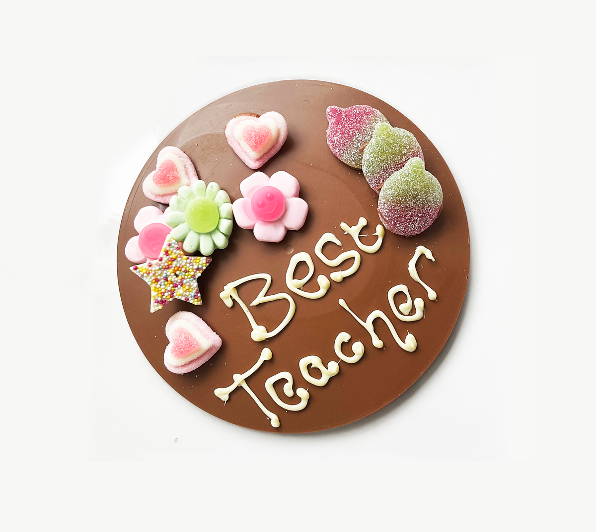 Giant Thank You Teacher Milk Chocolate Button
