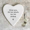 Porcelain coaster - Strong women