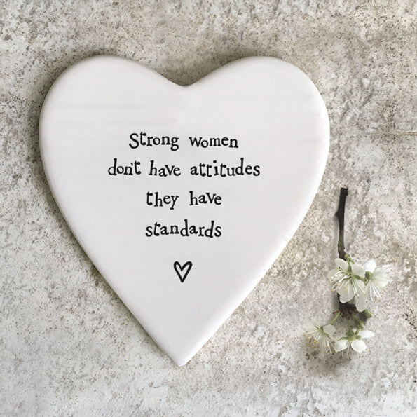Porcelain coaster - Strong women