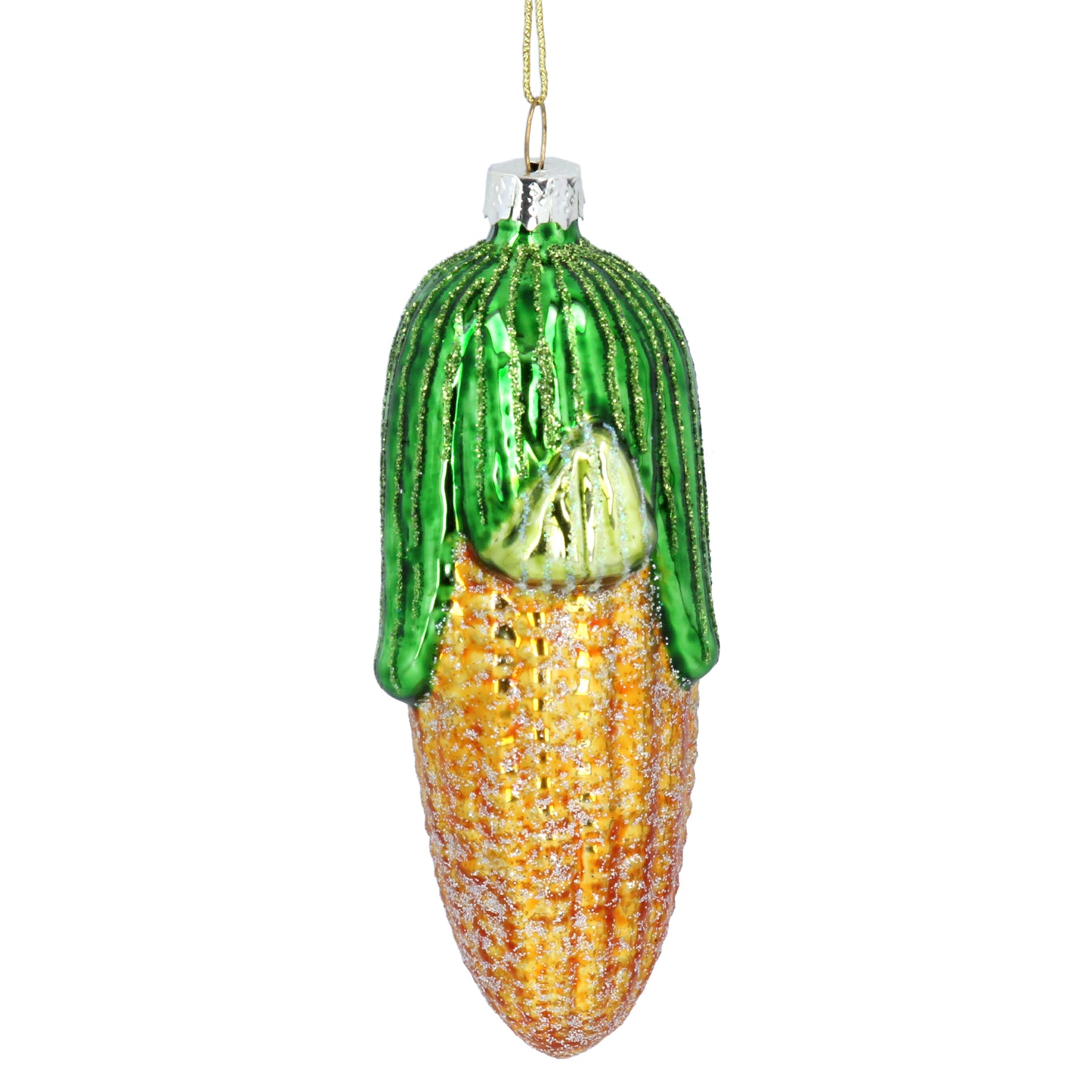 Glass Shape 10cm - Green/Yellow Sweetcorn