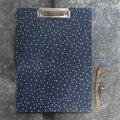 Clipboard - Navy geometric