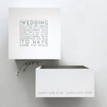 Keepsake white wash box - Wedding
