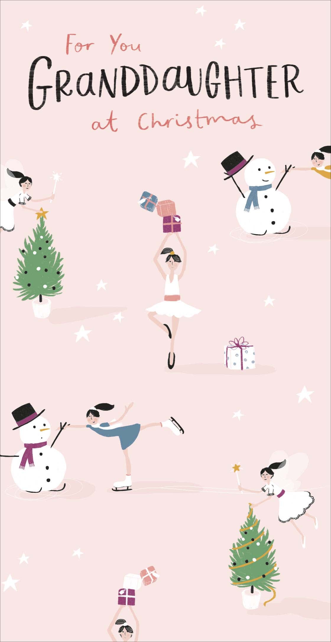 Grandaughter Dancing snowmen Money Wallet