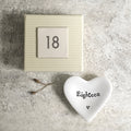 Age 18 Heart dish - Eighteen