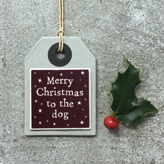 Dog tag - Merry Christmas to dog