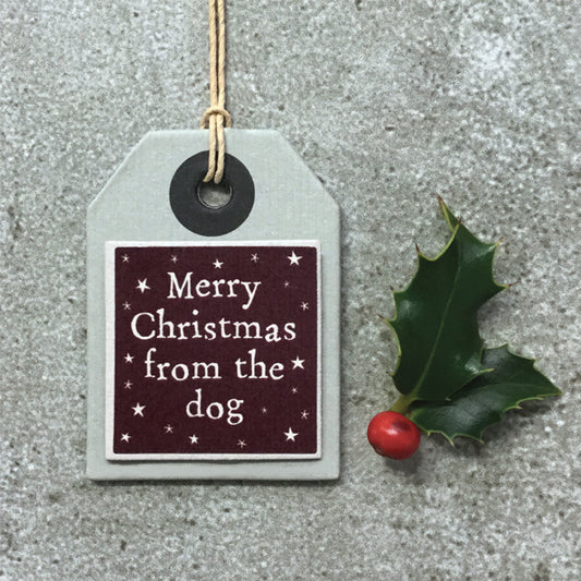 Dog tag - Merry Christmas from dog