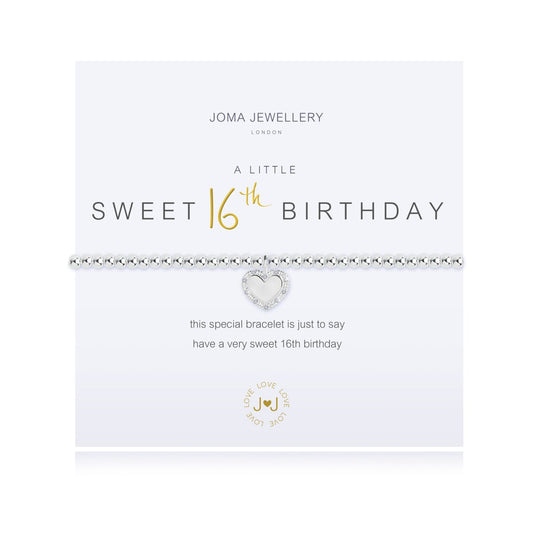 Age 16 - A Little Happy Sweet 16th Birthday Bracelet