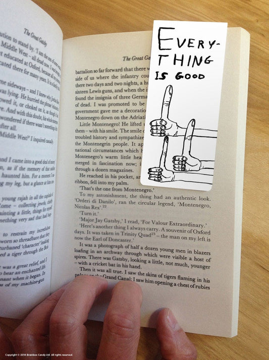 DAVID SHRIGLEY EVERYTHING IS GOOD MAGNETIC BOOKMARK