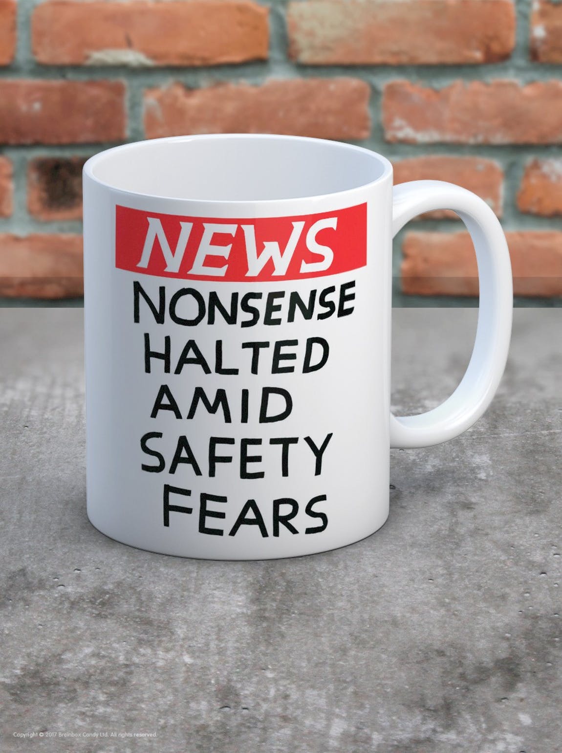 DAVID SHRIGLEY NONSENSE HALTED DAVID SHRIGLEY MUG